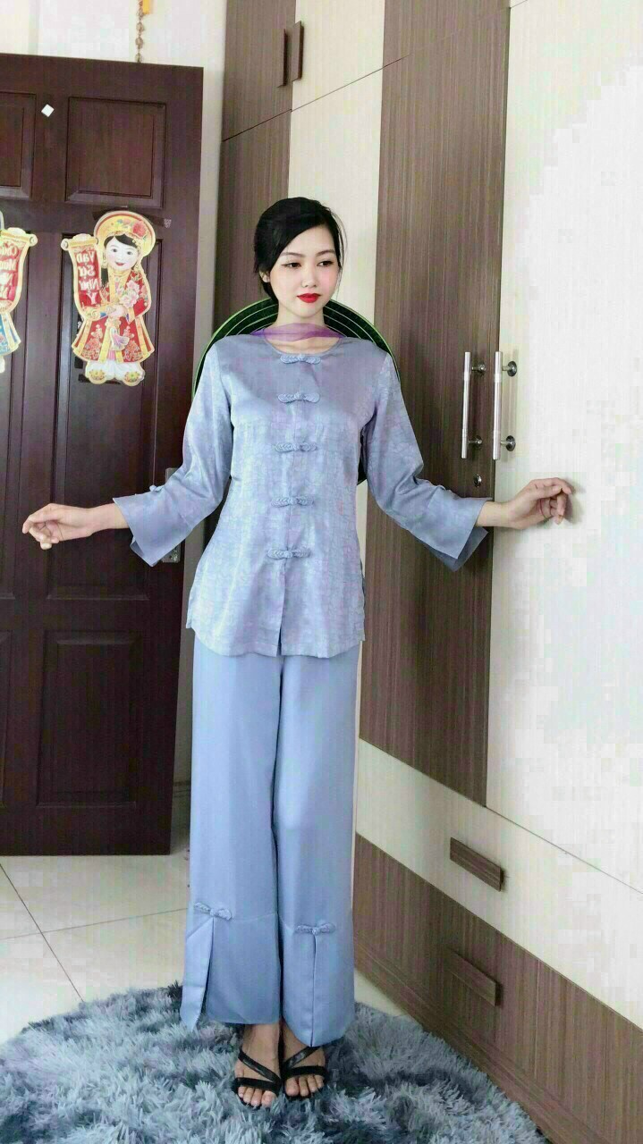 Bà ba cách tân cao cấp (lam)